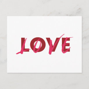 Cartão Postal Design de amor moderno, vibrante, legal, moderno
