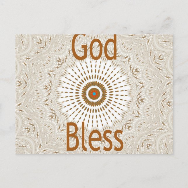 Cartão Postal Design de arte tradicional africana (Frente)