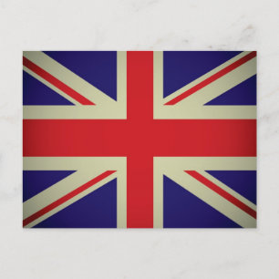 Cartão Postal Design de bandeira britânica