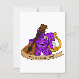 Cartão Postal Design de Bard Dice