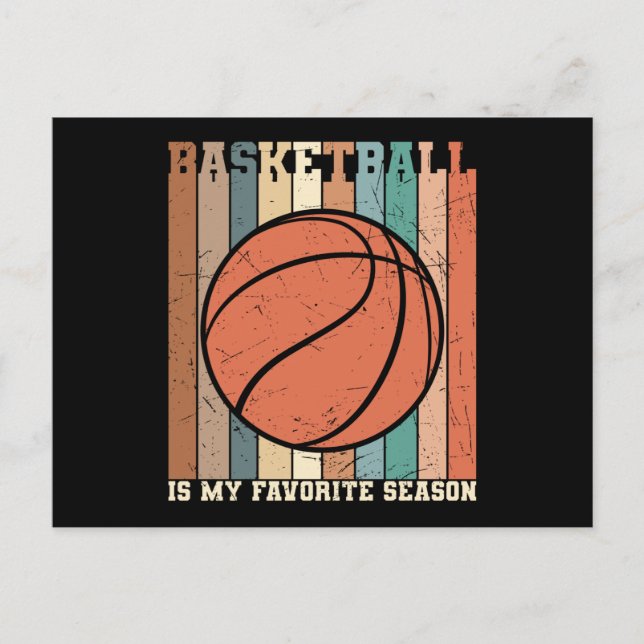 Cartão Postal Design de basquetebol (Frente)
