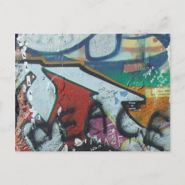 Cartão Postal design de berlinwall (Frente)