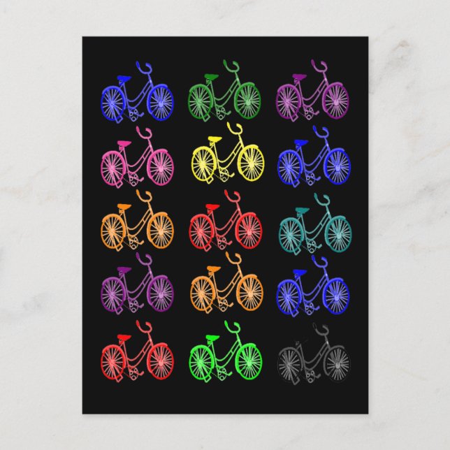 Cartão Postal Design de bicicleta Vintage 1950 (Frente)