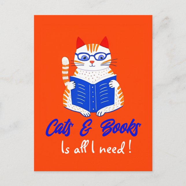 Cartão Postal Design de Caligrafia Personalizada de Leitura de C (Frente)