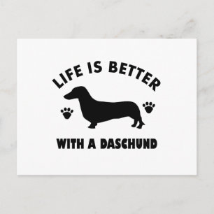 Cartão Postal design de cão daschund
