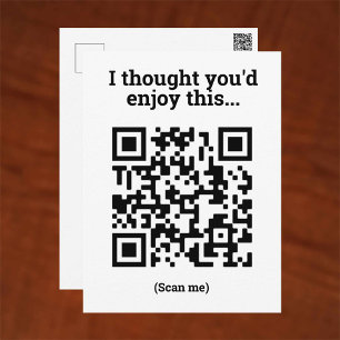 Cartão postal Design de Código QR