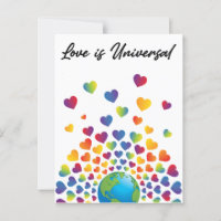 Design de Coração Arco-Íris Colorido Minimalista E