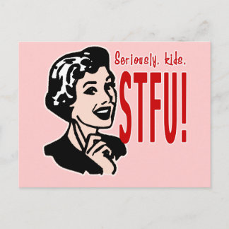 Cartão Postal Design de Dia de as mães engraçado