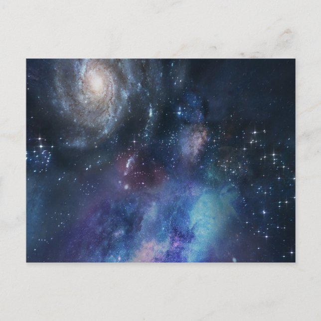 Cartão Postal Design de espaço (Frente)