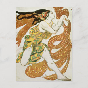 Cartão Postal Design de fantasia para um bacchante em 'Narcisse'