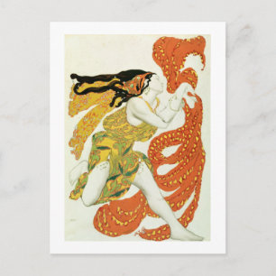 Cartão Postal Design de fantasia para um bacchante em 'Narcisse'