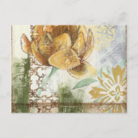 Design de Fresco Decorativo com Flor Global