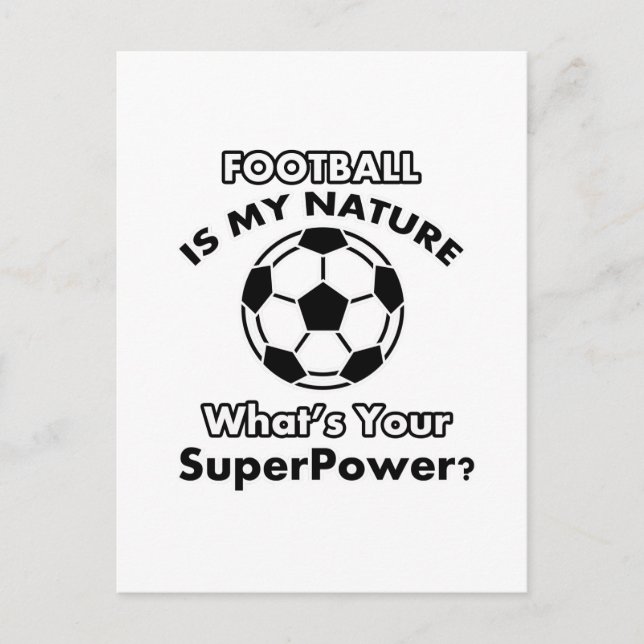 Cartão Postal design de futebol (Frente)