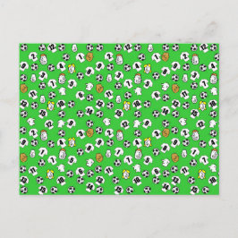 Cartão Postal Design de futebol com camisas brancas