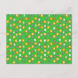 Cartão Postal Design de Futebol com Camisas Douradas