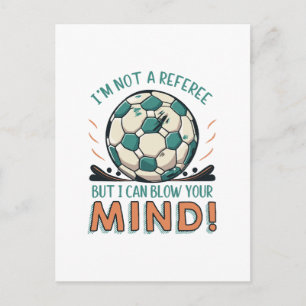 Cartão Postal Design de Futebol Engraçado