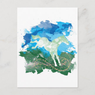 Cartão Postal Design de galopagem