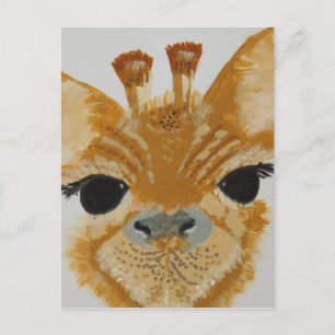 Cartão Postal Design de girafa moderno e atraente único e elegan