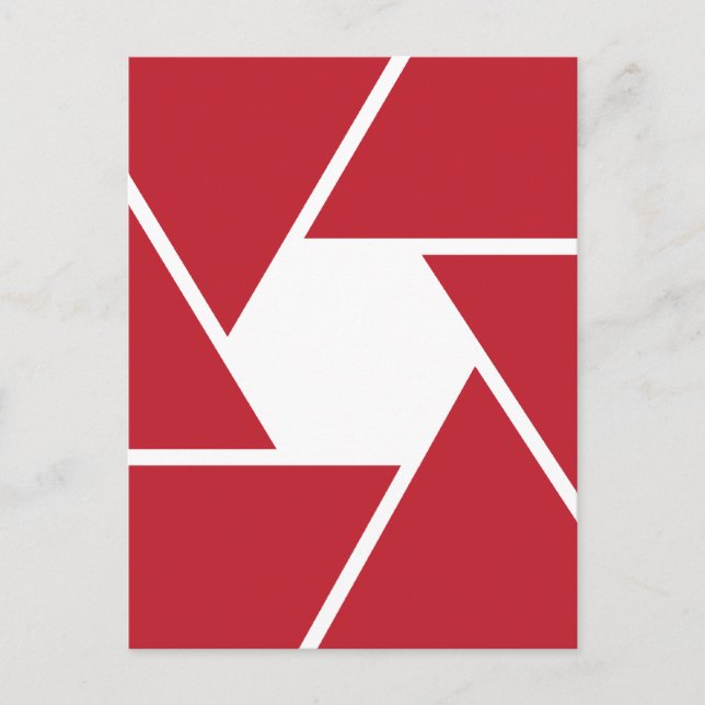 Cartão Postal Design de Gráfico de Abertura da Lente (Frente)