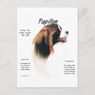 Cartão Postal Design de História de Papillon (Phalene)