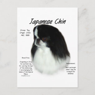 Cartão Postal Design de História do Chin Japonês