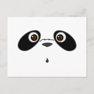Cartão Postal design de ilustração de Panda fofo legal por Kanji