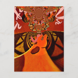 Cartão Postal Design de imagem de Girafa engraçada