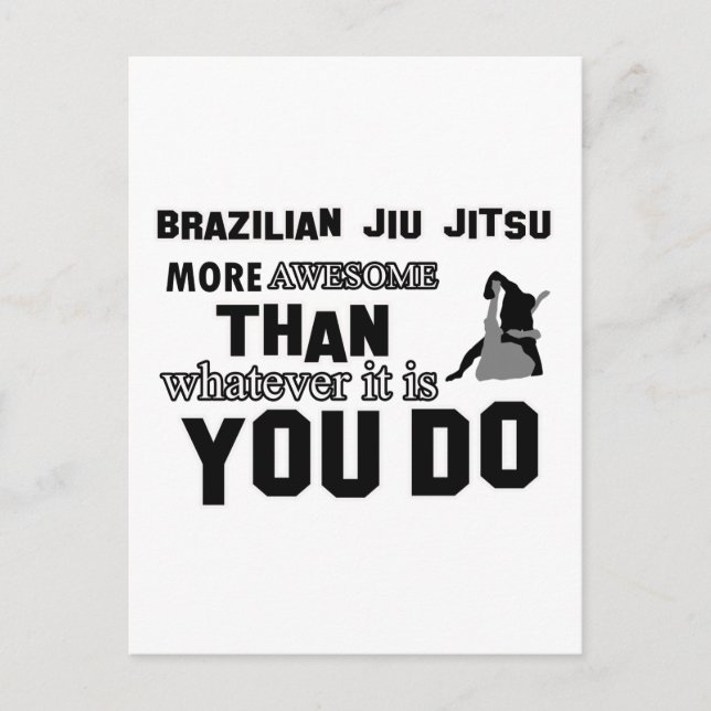Cartão Postal Design de jiu jitsu no Brasil (Frente)