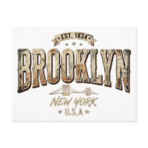 Design de Letra Dourada Ornamentada do Brooklyn No