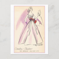 Design de Moda Vintage para Vestido de Gala