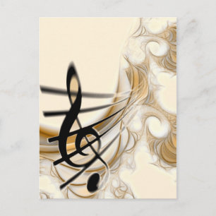 Cartão Postal Design de Music Lover
