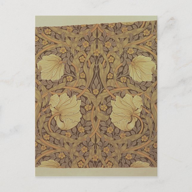 Cartão Postal design de papel de parede 'Pimpernel', 1876 (Frente)