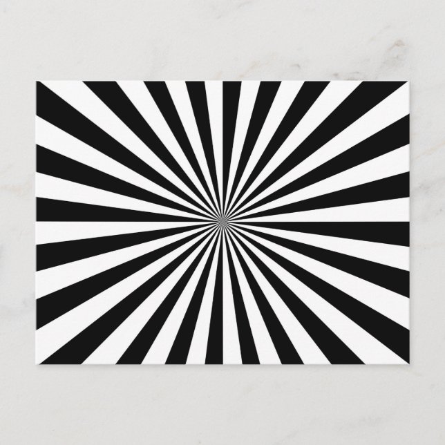 Cartão Postal Design de roda de rotação de ruptura do Sol óptico (Frente)