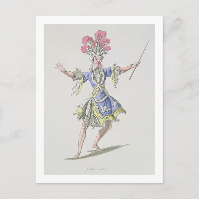 Cartão Postal Design de roupa para o mágico, em Dardanus, a li (Frente)