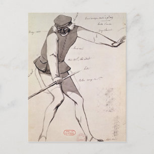 Cartão Postal Design de roupa para um Acrobat