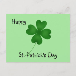 Cartão Postal Design de shamrock simples