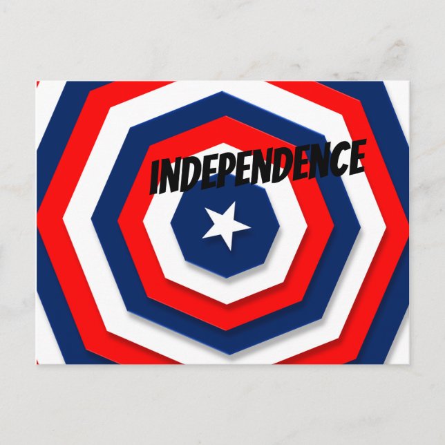 Cartão Postal Design de Sinalizador América (Frente)