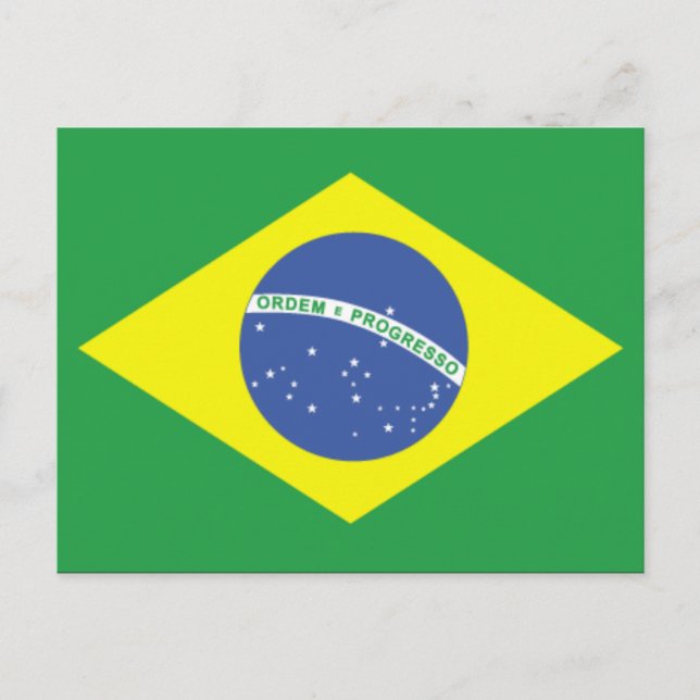 Cartão Postal Design de Sinalizador Brasil (Frente)