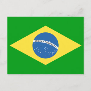Cartão Postal Design de Sinalizador Brasil