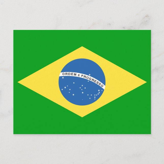 Cartão Postal Design de Sinalizador Brasil (Frente)