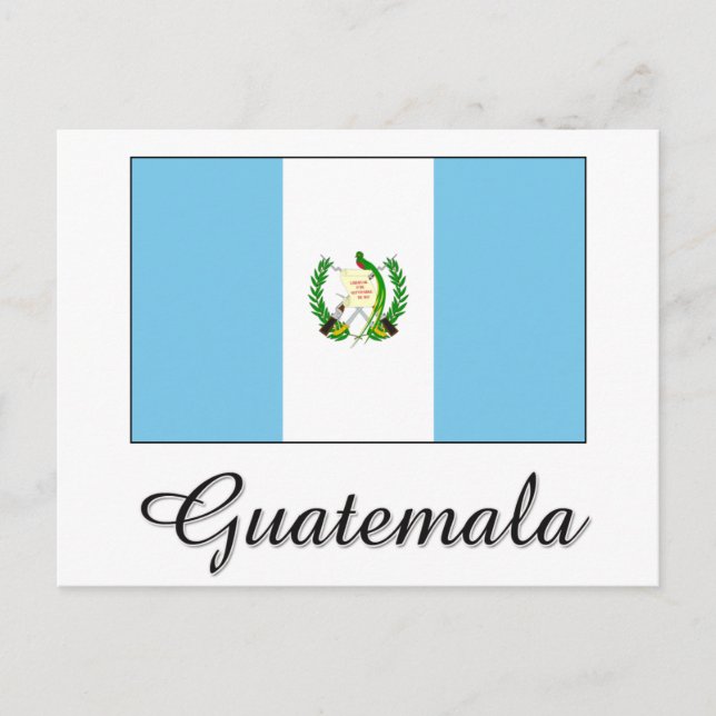 Cartão Postal Design de Sinalizador da Guatemala (Frente)