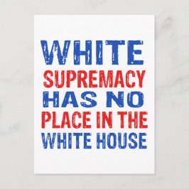 Cartão Postal design de supremacia branca