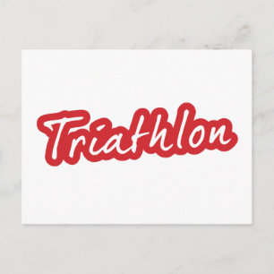 Cartão Postal design de Triathlon legal
