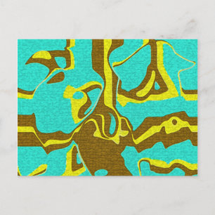 Cartão Postal Design de Turquesa