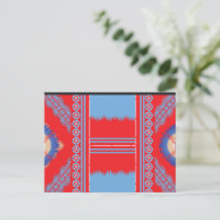 design de um padrão vermelho e azul