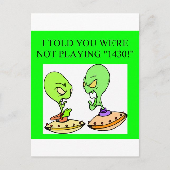 Cartão Postal design do jogador de ponte engraçado (Frente)