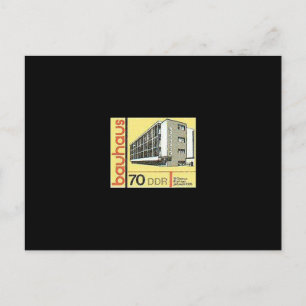 Cartão Postal Design do modernismo alemão, arquitetura - Dessau 