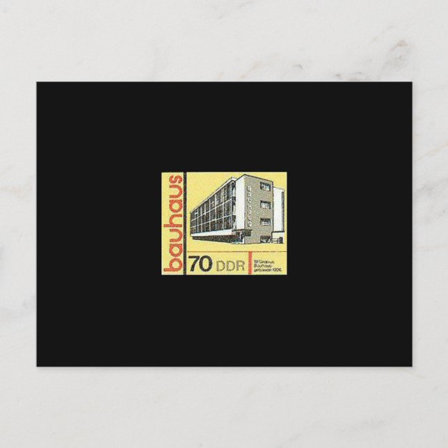 Cartão Postal Design do modernismo alemão, arquitetura - Dessau  (Frente)