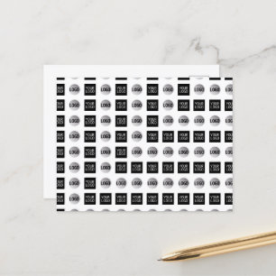 Cartão Postal Design do padrão do logotipo Geométrico 2