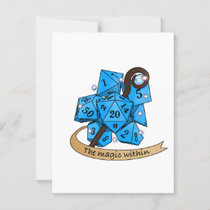 Cartão Postal Design do Sorcerer Dice